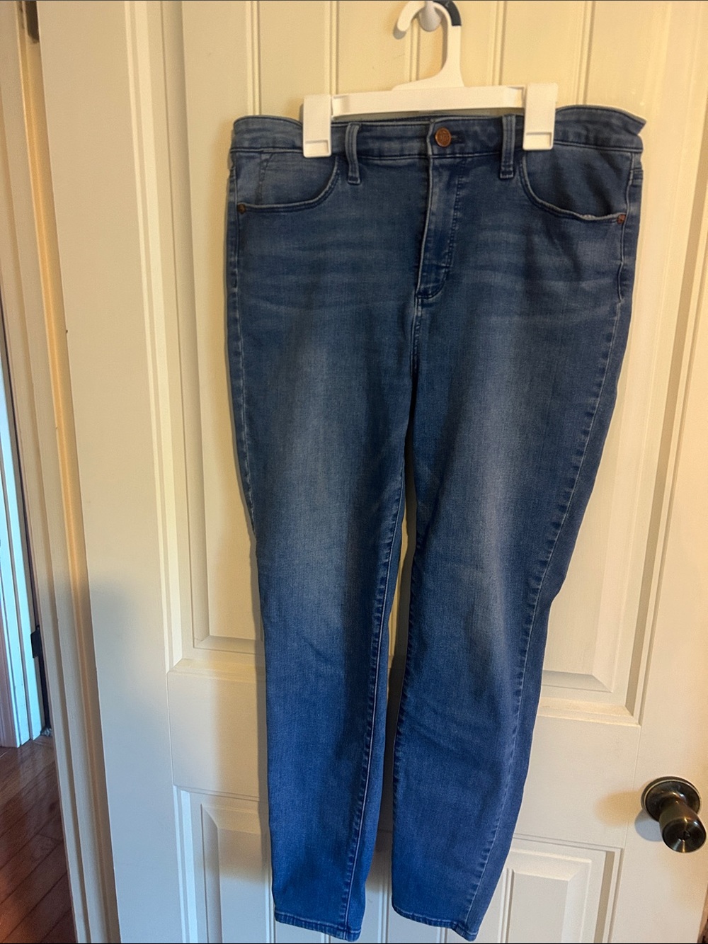 Talbots Mid-Rise Skinny Jeans in Medium Blue